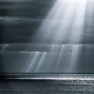 Ocean god rays