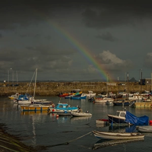 Rainbow over Penzance Harbour