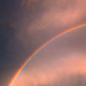 Storm and rainbow