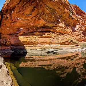 Waterhole in the Garden of Eden, Kings Canyon, George Gill Range, Watarraka National Park, Northern Territory, Australia