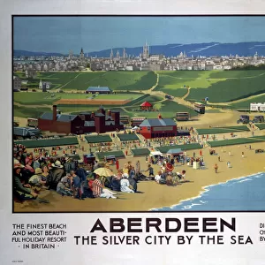 Aberdeen - The Silver City by the Sea, LMS / LNER poster, 1923-1947
