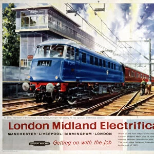 BR(LMR) poster. London Midland Electrificat