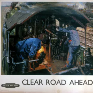 Clear Road Ahead, BR poster, 1950s