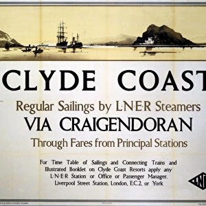 Clyde Coast via Craigendoran, LNER poster, 1935