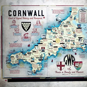 Cornwall - Land of Legend, History and Romance, GWR poster, 1933