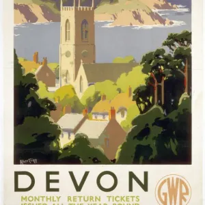 Devon, GWR poster, c 1930s