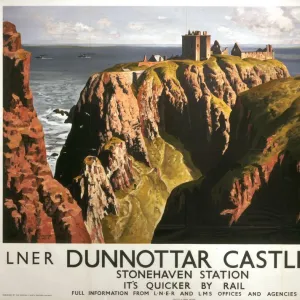 Dunnottar Castle, LNER & LMS poster, 1939