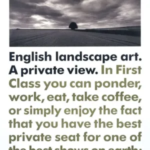 English Landscape Print: Oxfordshire Field View English Landscape Print: Oxfordshire Field View