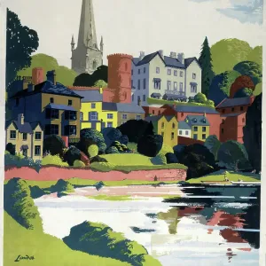 Ross-on-Wye, BR (WR), Poster aus dem Jahr 1950 Ross-on-Wye, BR (WR), Poster aus dem Jahr 1950