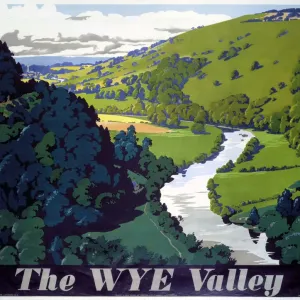 Der Wye Valley, GWR-Plakat aus dem Jahr 1946 Der Wye Valley, GWR-Plakat aus dem Jahr 1946