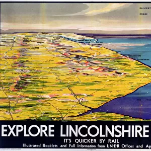 Explore Lincolnshire, LNER poster, 1936