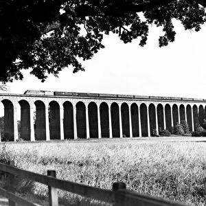 The down Flying Scotsman crossing Digswel Viaduct