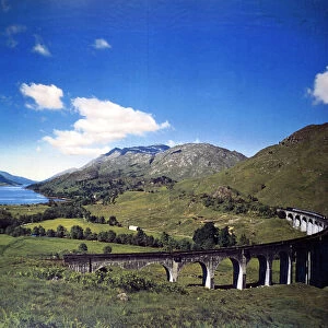 Glenfinnan Viaduct, artwork for a BR poster, 1960