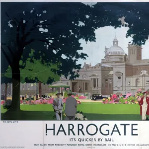 Harrogate - The Royal Baths, LNER poster, 1930