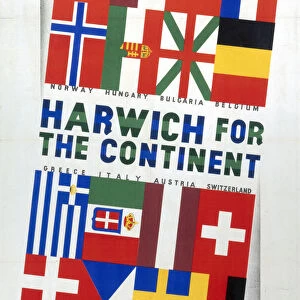 Harwich for the Continent, LNER poster, 1923- 1947