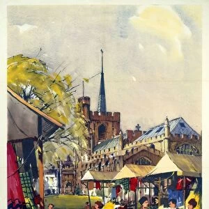Hitchin, Hertfordshire - See Britain by Train, BR (ER) poster, c 1955-1965