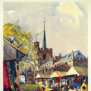 Hitchin, Hertfordshire - See Britain by Train, BR (ER) poster, c 1955-1965