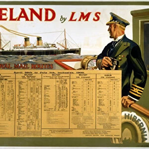 Ireland by LMS - The Royal Mail, LMS poster, 1935