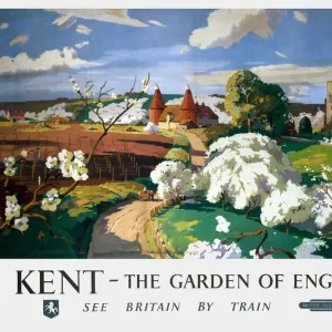 Kent - The Garden of England, BR poster, 1955