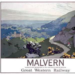 Malvern, GWR poster, 1923-1947