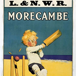 Morecambe Loosens Your Stumps!, LNWR poster, 1923-1947