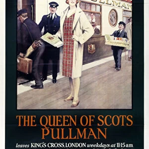 The Queen of Scots Pullman, Pullman Company poster, 1923-1947