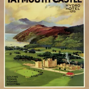 Taymouth Castle Print, 1923-1947 LMS Poster Taymouth Castle Print, 1923-1947 LMS Poster