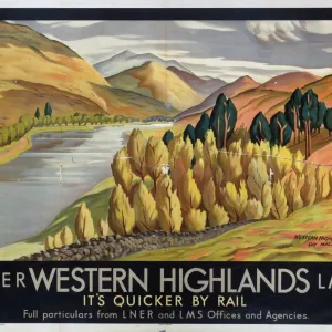 Western Highlands Print, 1016mm x 1270mm Western Highlands Print, 1016mm x 1270mm
