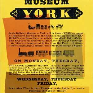 Visit the Railway Museum, BR poster, 1970s
