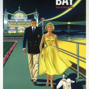 Whitley Bay Northumberland, BR poster, 1958