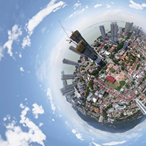 360 Aerial View of Penang, Malaysia