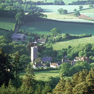Aerial of Exmoor, Devon, UK