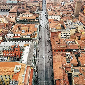 Aerial view of Bologna, Emilia-Romagna, Italy