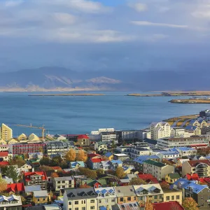 Aerial Photography Premium Framed Print Collection: Iceland