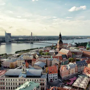 Aerial Photography Metal Print Collection: Latvia