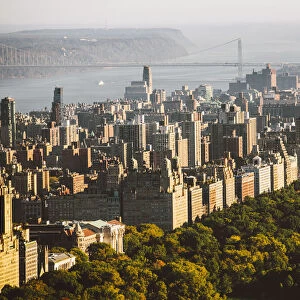 Aerial view of upper West Side, Manhattan