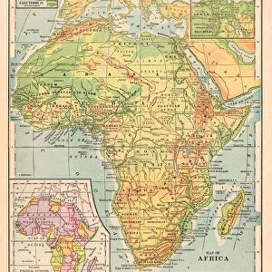 Africa map 1898