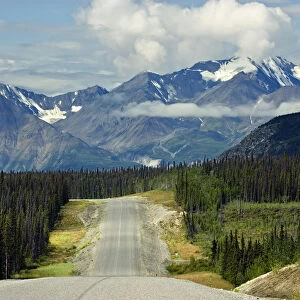 Alaskan Highway nearing Kluane National Park, Yukon, Canada
