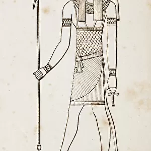 Ancient egyptian god Set hieroglyph 1897