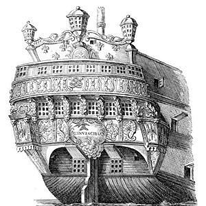 Antique illustration of ship
