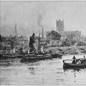 Antique photo of paintings: Worcester