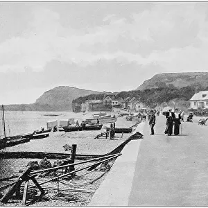 Antique photograph of seaside towns of Great Britain and Ireland: Sidmouth