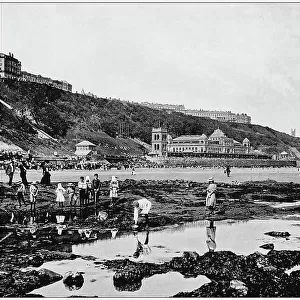 Antique photograph of seaside towns of Great Britain and Ireland: Scarborough