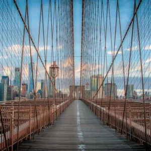 On the Brooklyn Bridge Print: Brooklyn Bridge Cable System On the Brooklyn Bridge Print: Brooklyn Bridge Cable System
