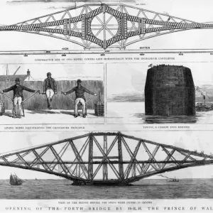 A Print of the Forth Bridge, March 1890 A Print of the Forth Bridge, March 1890
