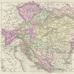 Austria Hungary map 1893