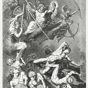 Battle of the Gods against the Titans, Greek Mythology