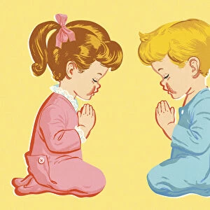 Boy and Girl Praying