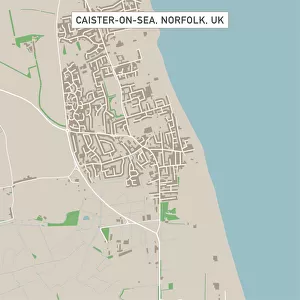Caister-on-Sea Norfolk UK City Street Map