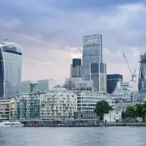 City of London Skyline Print featuring The Gherkin, Walkie Talkie and Leadenhall Building City of London Skyline Print featuring The Gherkin, Walkie Talkie and Leadenhall Building
